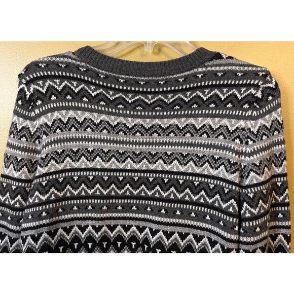 Talbots Petites Fair Isle Beaded Lamb's Wool Blend Cardigan Size Small - Picture 9 of 10